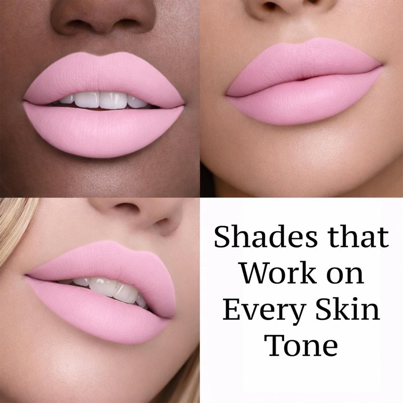 Clara Mynena Soft Pastel Pink Matte Liquid Lipstick - Long-Lasting, Waterproof, No Smudge Formula | All-Day Comfort