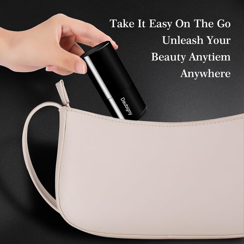 Daubigny Retractable Kabuki Makeup Brush - Travel-Friendly Powder Brush for Blush & Bronzer