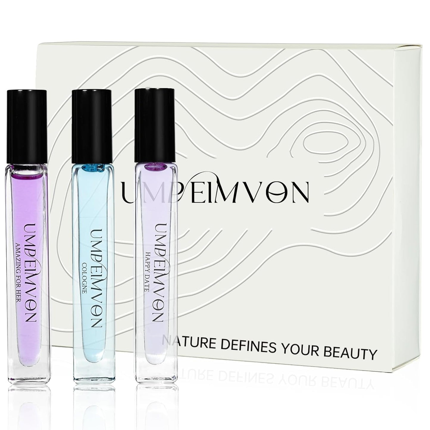 Skiennix Pheromone Perfume Oils - Long-Lasting Roll-On for Women | Sweet & Woody Travel Size 0.33 Fl. Oz