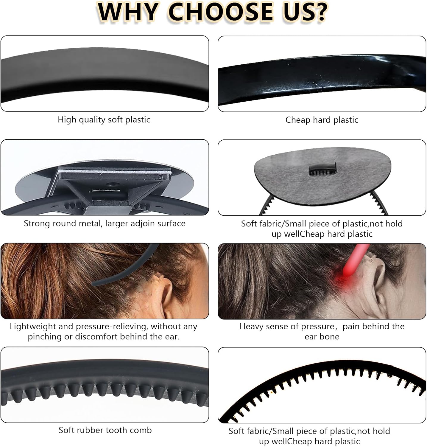 Tryly Graduation Cap Headband Insert - 2 Pack Anti-Slip Stabilizer for Eyeglasses | Perfect Graduation Gift