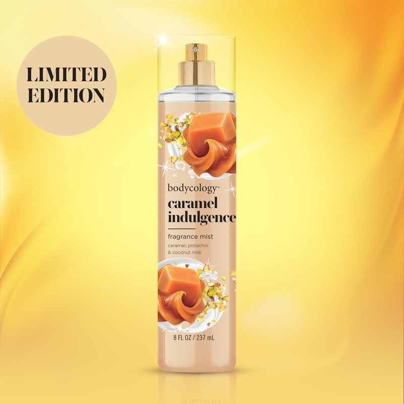 Bodycology Long-Lasting Fragrance Body Mist, Caramel Indulgence, 8 fl oz