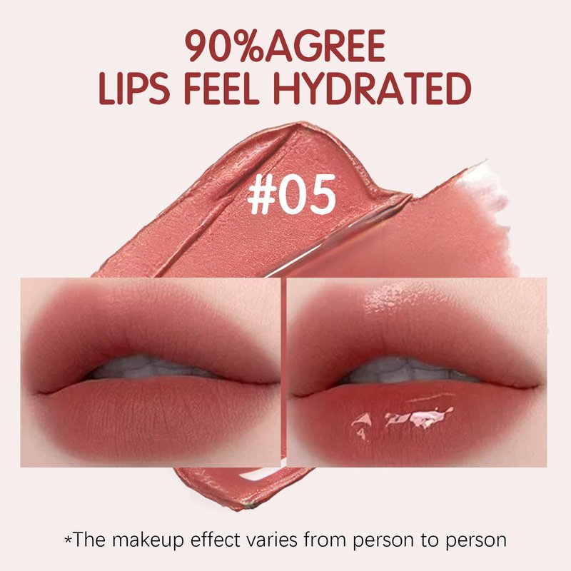 Maksure Double-Ended Lip Gloss – Nourishing Tinted Lip Oil for a High-Shine Finish, Plumps, Non-Sticky, Moisturizes Dry Lips, Vegan & Cruelty-Free Lip Makeup (05 Red Brown)
