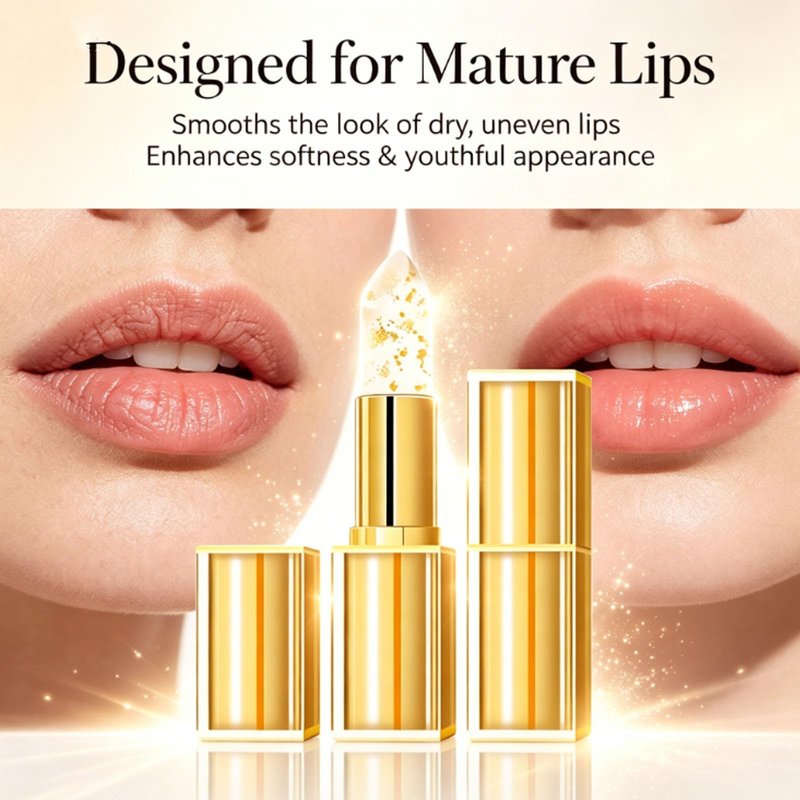Areliaa Lipstick - Ph Color Changing for Mature Women, Skin-Adaptive Tinted Lip Balm, Long-Lasting Moisturizing Lipstick, Transfer-Proof Hydrating Clear Lip Gloss, Enhances Natural Tone (2pcs)