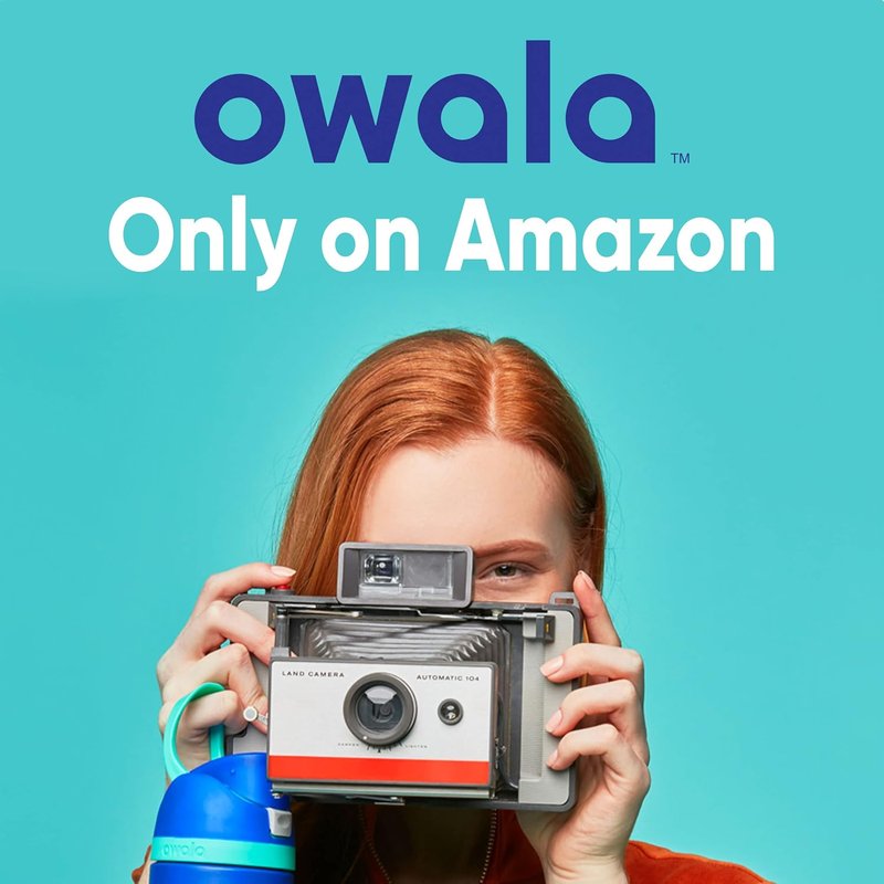 Owala FreeSip Insulated Stainless Steel Water Bottle - BPA-Free, 24 Oz, Denim Color, Perfect for Travel
