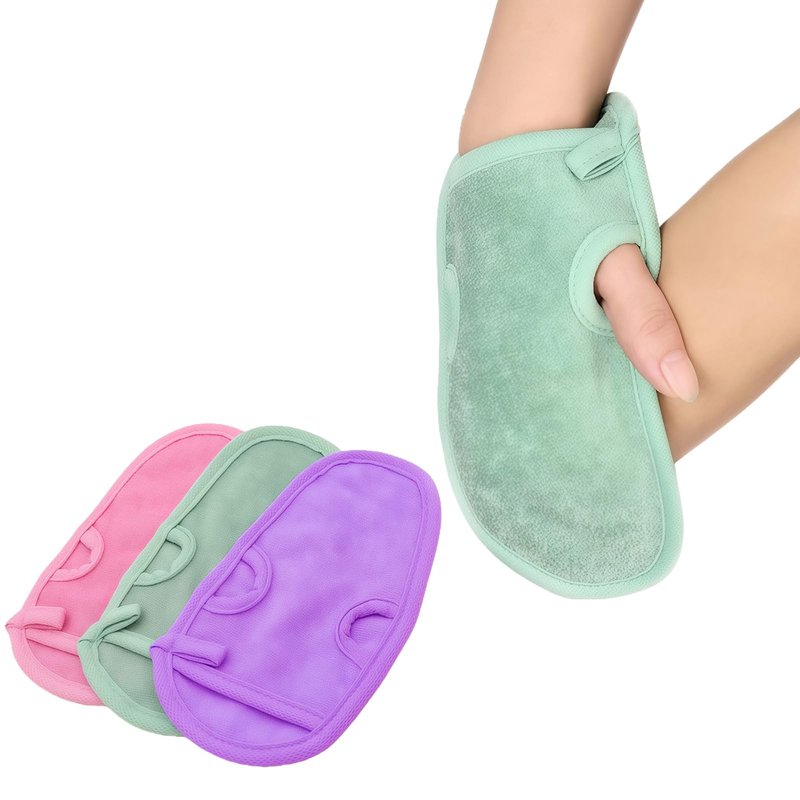 3 PCS Bathing Shower Mittens Body Wash Massage Spa Mitt Towel for Adults Children Body Back Rubbing Exfoliating Washing Cleaning Color Random
