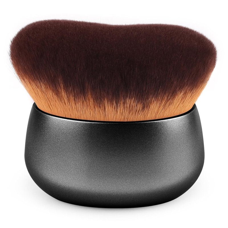 Skiennix 75MM Extra Large Self Tanner Kabuki Brush - Ultra Soft Vegan Bristles for Flawless Body Makeup | Black