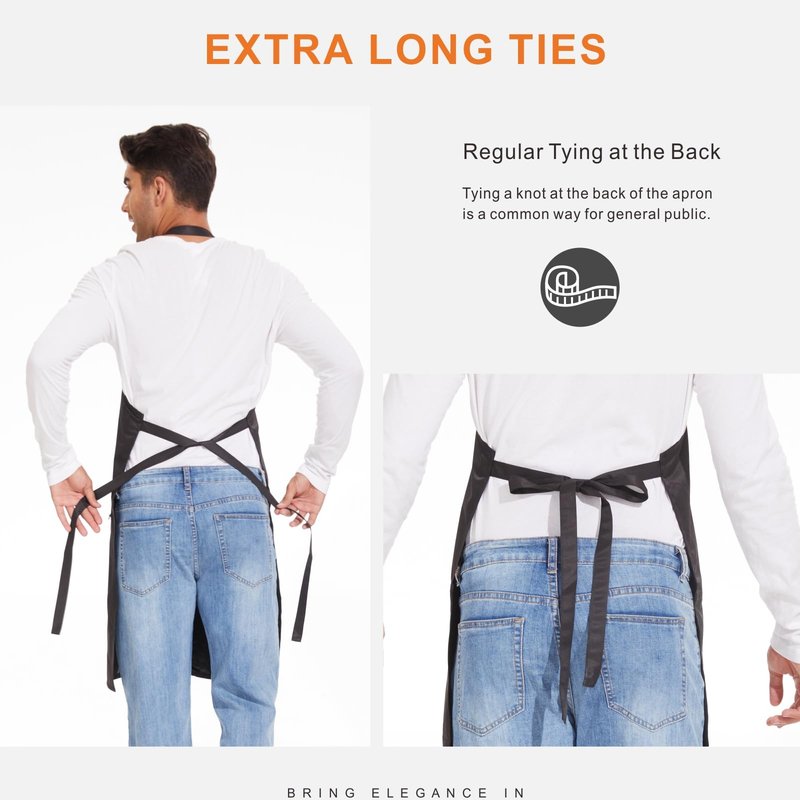 izzycka Barber Apron,Hair Stylist Apron with Zipper Pockets - Salon Aprons Pu Waterproof Protective Coated - Bleach Proof hair cutting apron for Women/Men. Cosmetologist -Dog Grooming Apron Black