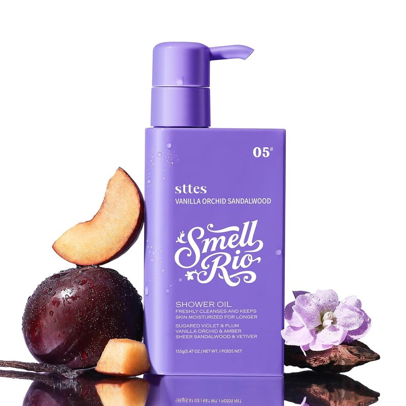 Rio Shower Oil - Natural Moisturizing Body Cleanser with Vanilla Orchid & Sandalwood | 155g/5.47 Oz