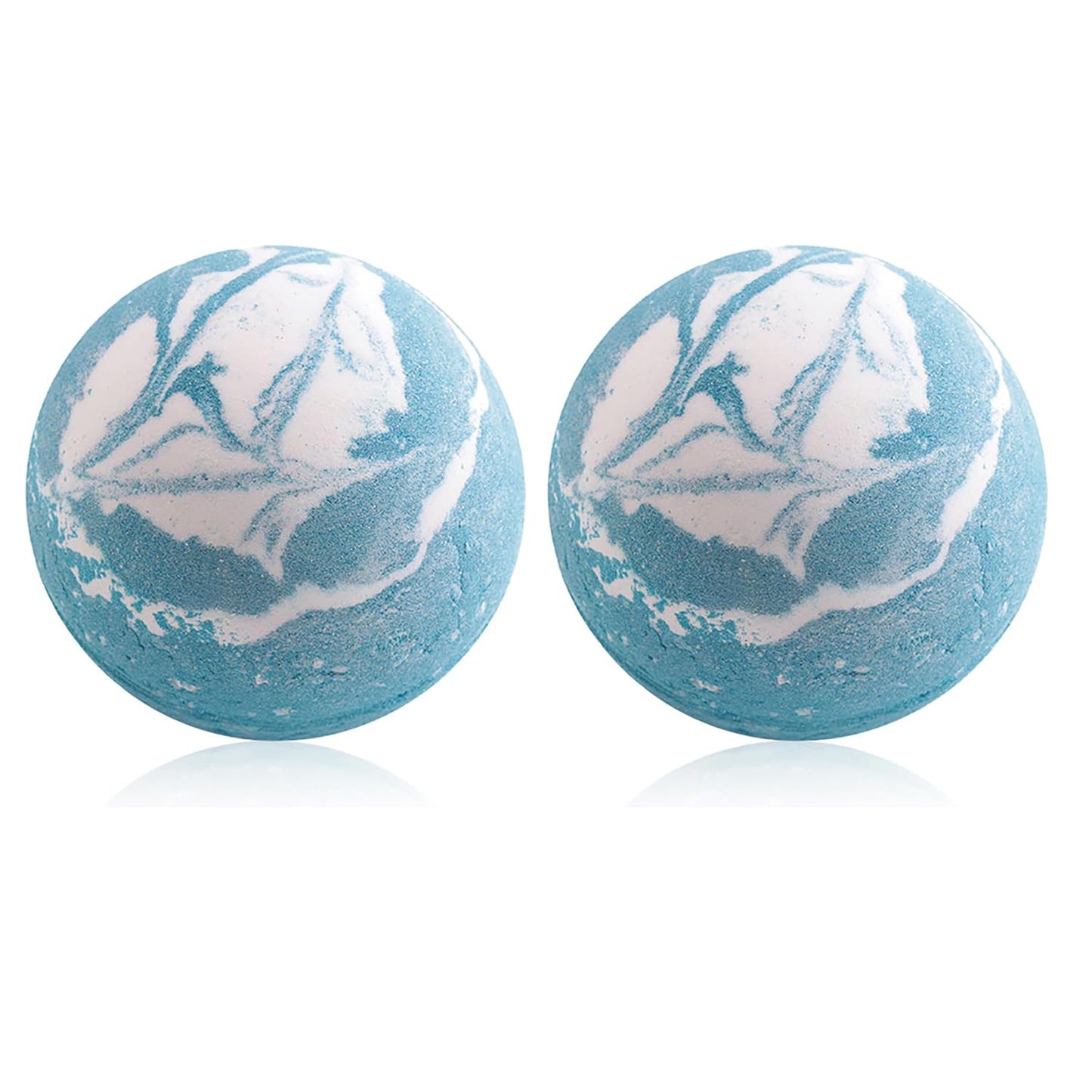 Fumgranth Blue Bath Bombs for Women Spa Gift Set with Peppermint Essential Oils Sea Salt Relaxing Birthday Gift for Her Bubble Bath Skincare Relaxation Aromatherapy Gifts 2 Pack