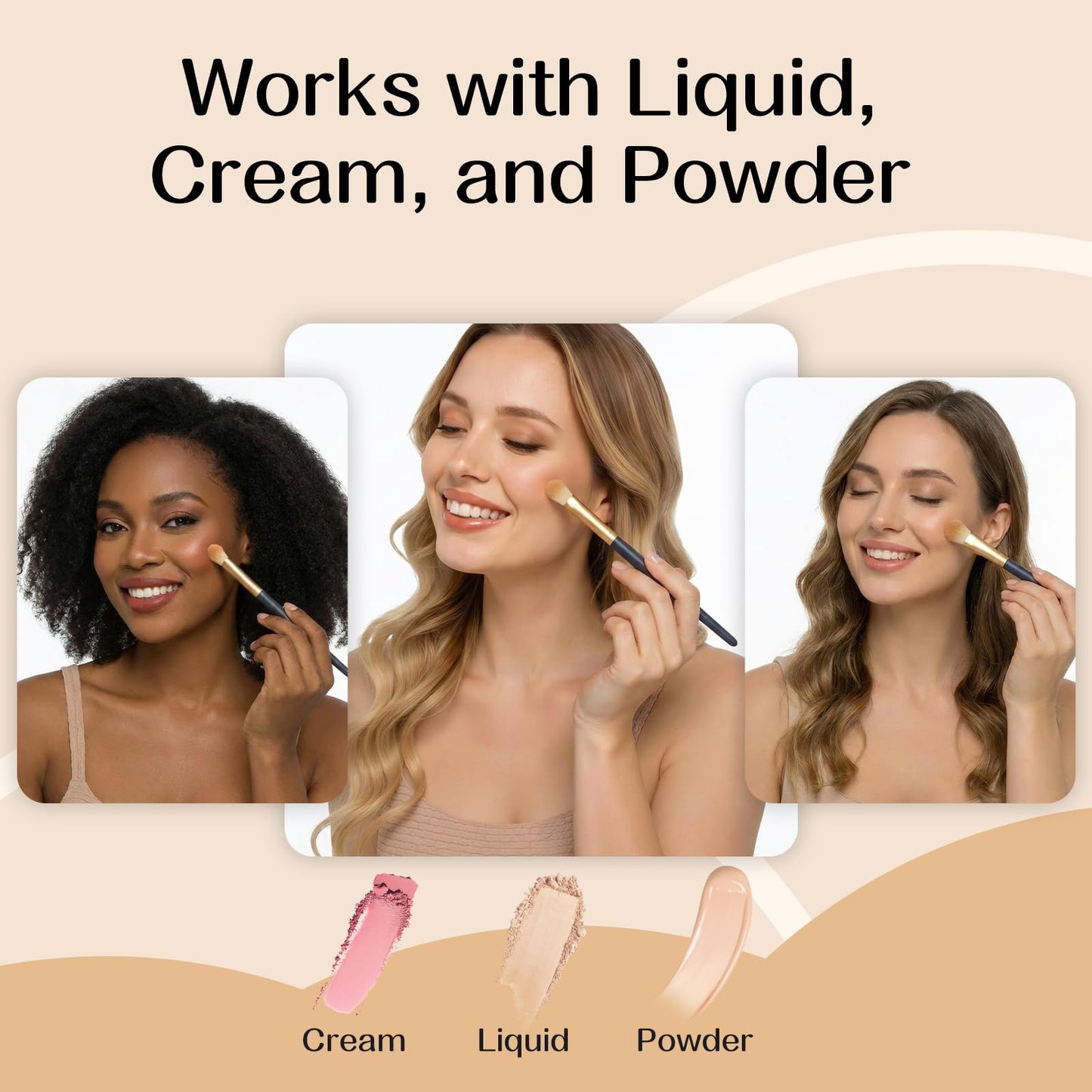 Under Eye Concealer Brush, Precision Round Head Makeup Brush for Dark Circles, Blemishes & Tear Troughs, Seamless Blending with Premium Synthetic Bristles