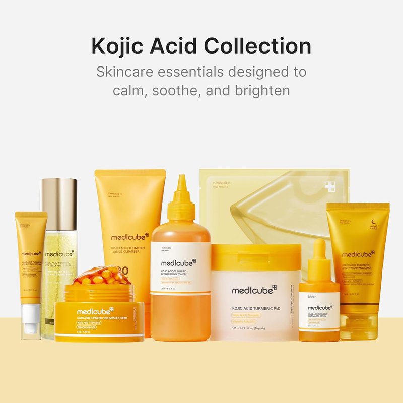 Medicube Wrapping Mask - Kojic Acid, Turmeric & Vitamin C Overnight Peel-Off Facial Mask | Brightens & Defends Against Skin Stress | 2.53 fl. oz.