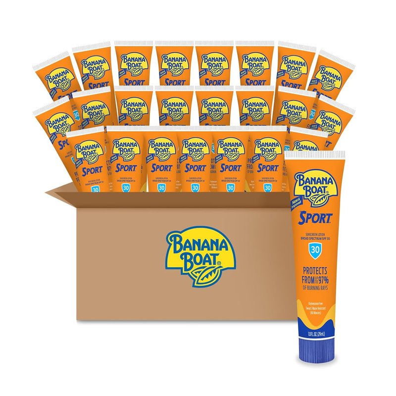 Banana Boat Sport Ultra SPF 30 Sunscreen Lotion - Oxybenzone Free | Travel Size 1 Fl Oz Sunblock