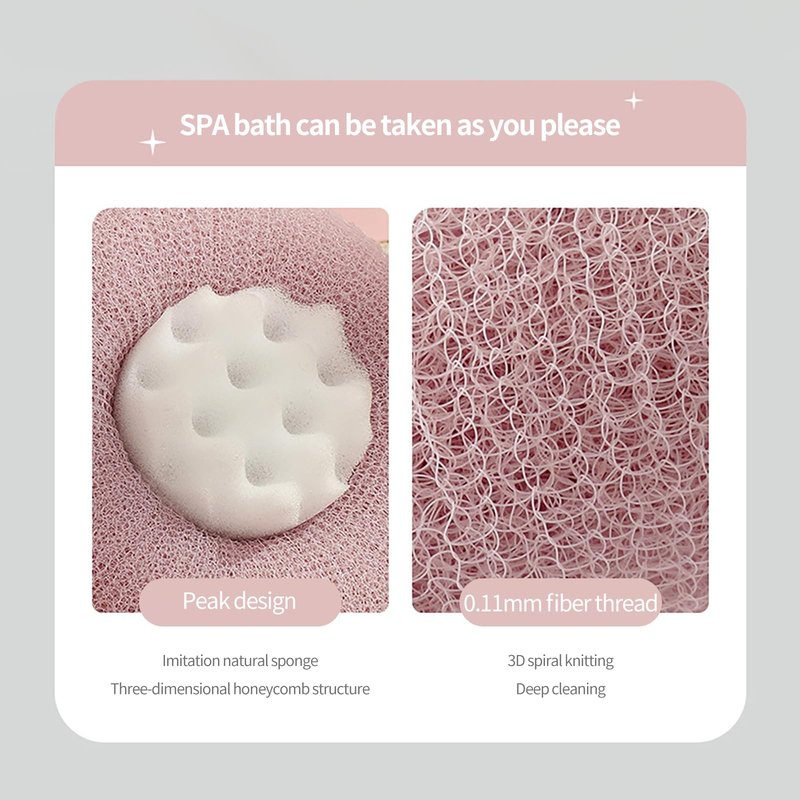 2-in-1 Sunflower Shower Sponge with Suction Cup | Exfoliating Bath Sponge for Soft Skin | Hypoallergenic & Eco-Friendly Body Scrubber for Spa-Like Luxury (4-Color Set)