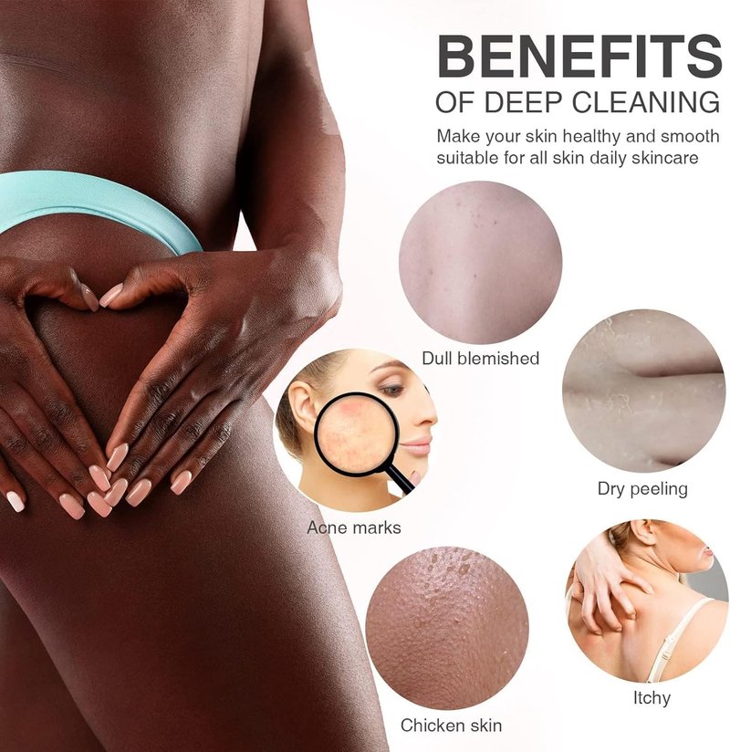 African Bath Sponge - Exfoliating Net Body Scrubber for Smooth Skin | Green Color, Ideal for Daily Use