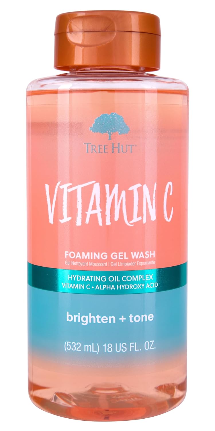 Tree Hut Vitamin C Body Wash - Gently Cleanses & Brightens Skin | 18 Fl Oz