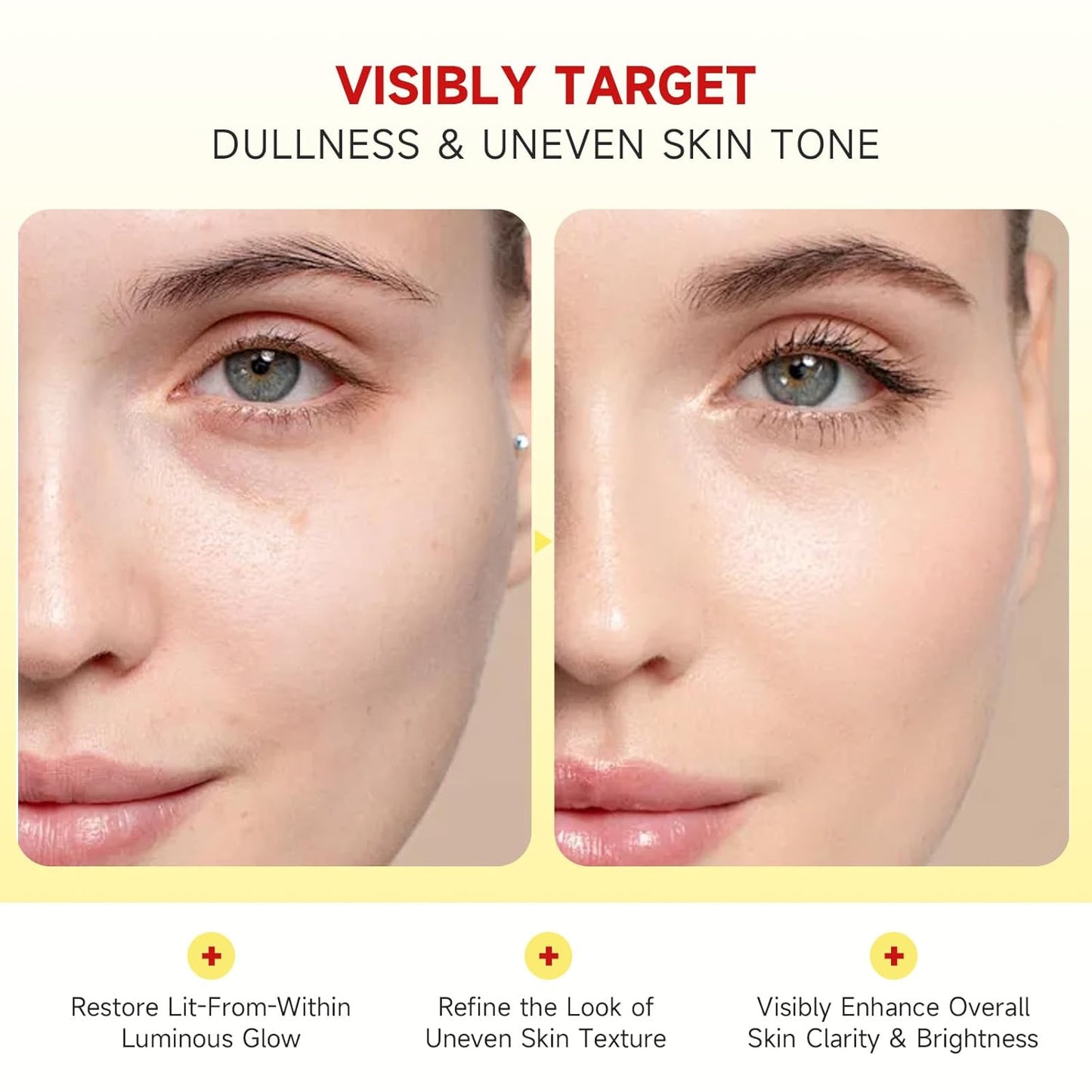 Vitamin C Face Serum - Brightening Niacinamide & Hyaluronic Acid for Dark Spots | Hydrating Glow, 1.01 fl oz