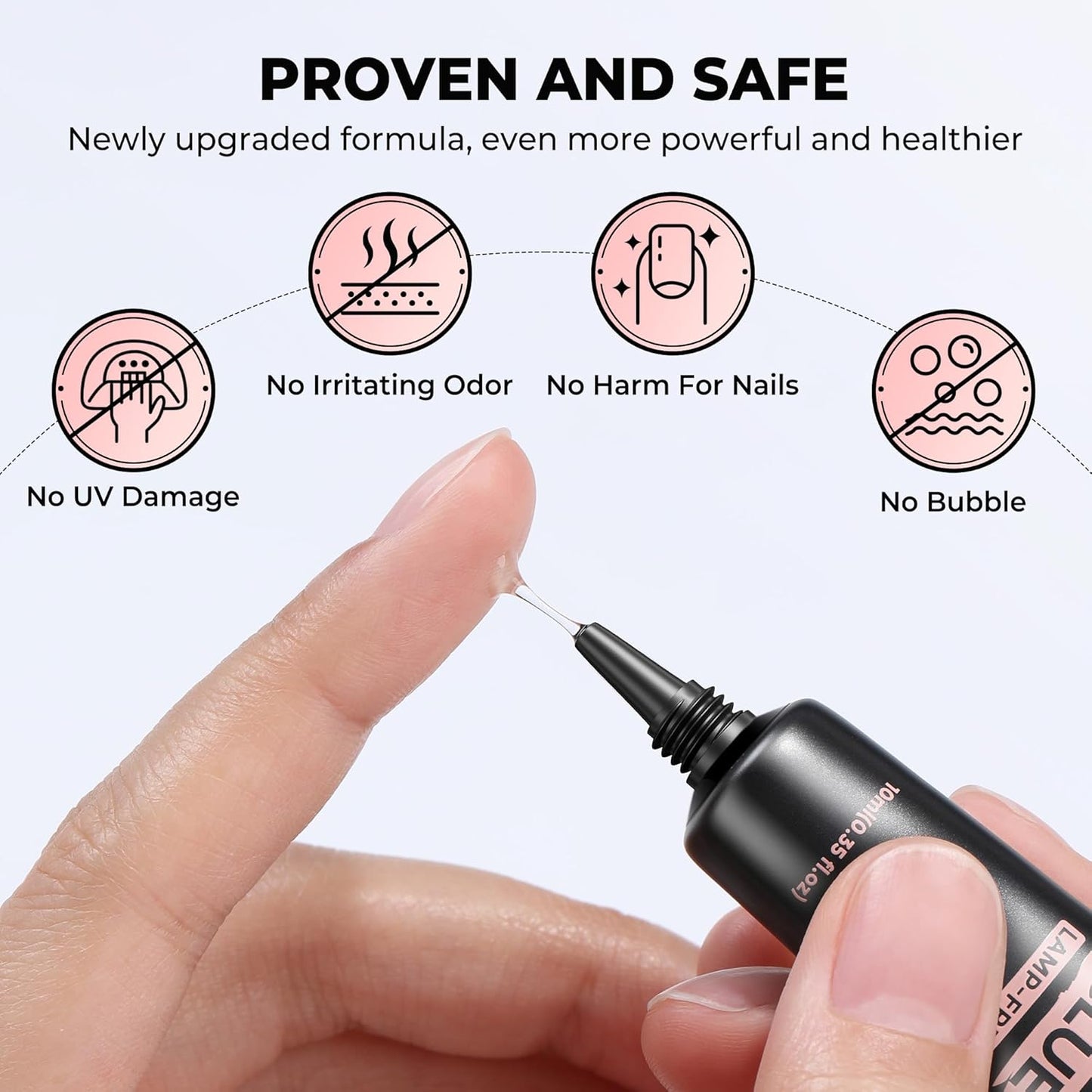 Super Strong Nail Glue for Press On Nails - Quick Drying, Long Lasting | 10g x 2 Pcs