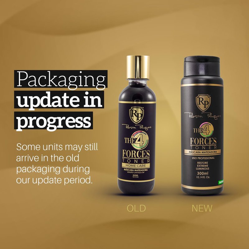 Robson Peluquero Hair 4 Forces Gloss Toner for Blonde Hair, 4 Pigments in 1, Neutralize Yellow Orange & Red Tones, Bleached, Highlights, Hydrating Formula with Argan Oil, 10.14 Fl Oz