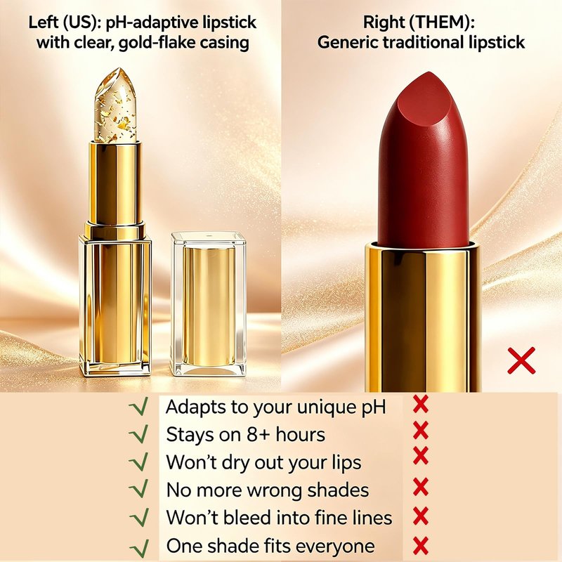 Arellia Signature Lipstick,Arellia Skin-Adaptive Lipstick for Older Women,PH Adjusting Lipsticks for Color Changing,Transferproof Clear Lip Gloss, Long Lasting Moisturizing Tinted Lip Balm (1pc)