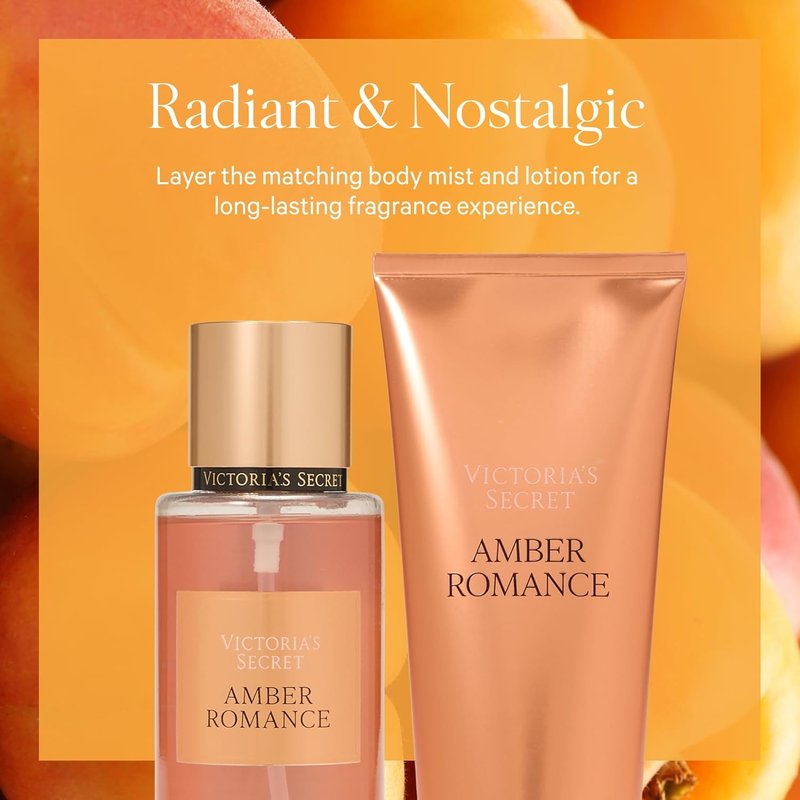 Amber Romance Body Fragrance Mist - Victoria's Secret, 8.4 Fl Oz | Long-Lasting Scent