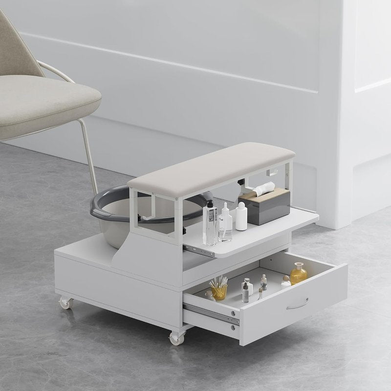 Regine Switzerland Portable Pedicure Stool - Adjustable 2-Level Height for Salon & Spa Use