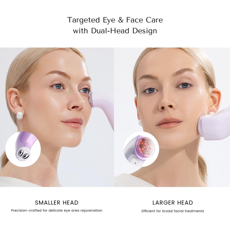 DermRays Multi-RF Microcurrent Device with 650nm Red Light, 4-in-1 Facial Toning Tool with Multi-Leading Tech for a Visibly Radiant & Youthful Appearance