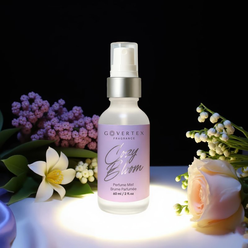 Govertex Cozy Bloom Hair & Body Perfume Mist - Lilac, Jasmine, Amber & Vanilla Perfume | 60ml | Signature Women Fragrance - Long Lasting Hair and Body Mist