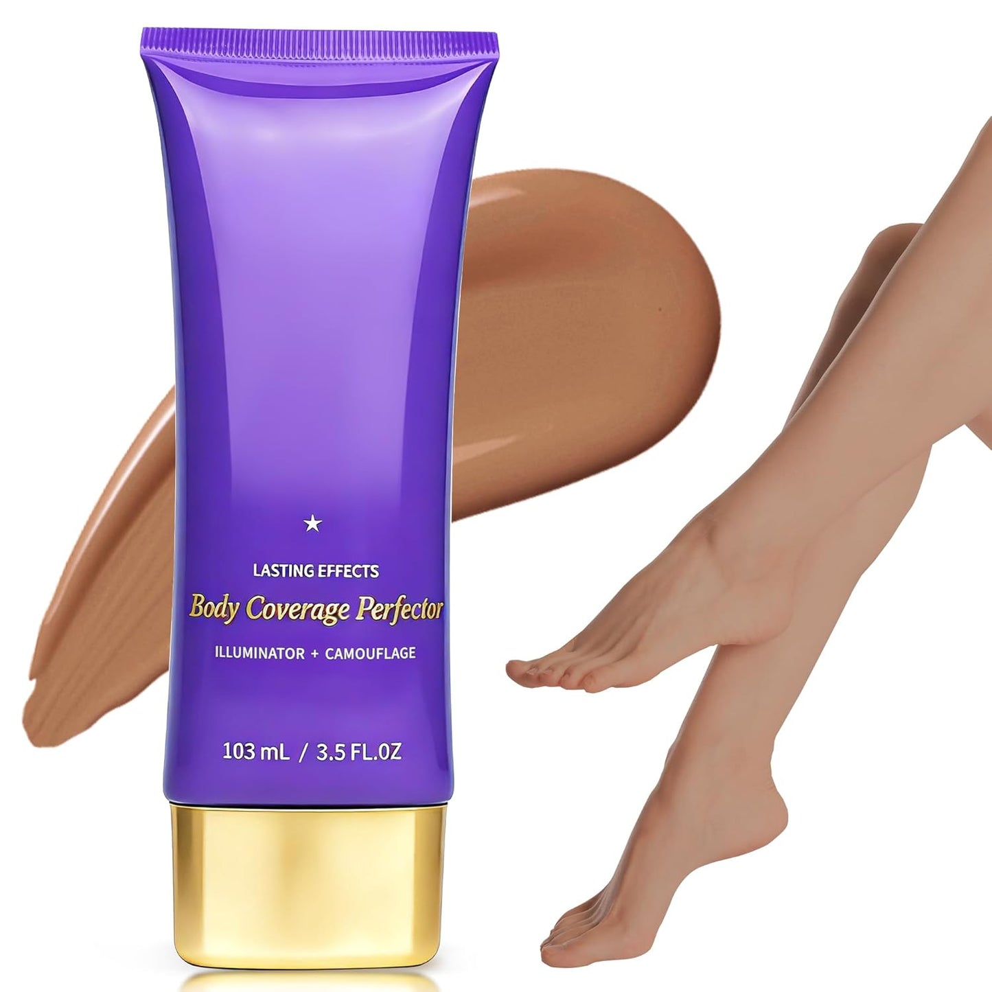 Skiennix Tattoo Cover Up Makeup - Waterproof Body Coverage Perfector for Scars & Bruises, 3.5oz Bronze Radiance