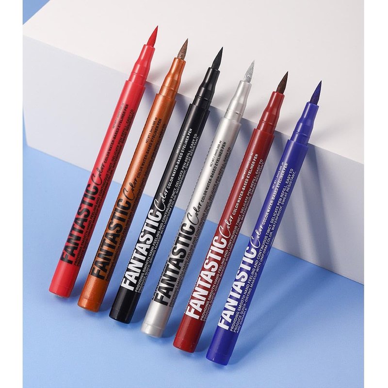 Metfdlaig Brown Liquid Eyeliner Waterproof Long Wear Bronze Eyeliner Hypoallergenic Smudgeproof (10#)