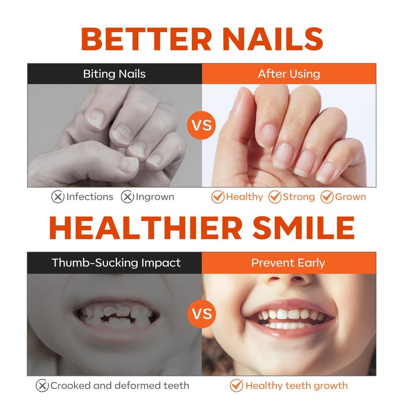 Modelones Nail Biting Prevention - Bitter Thumb Sucking Deterrent | Quick Dry No Bite Nail Polish Pen for Kids & Adults