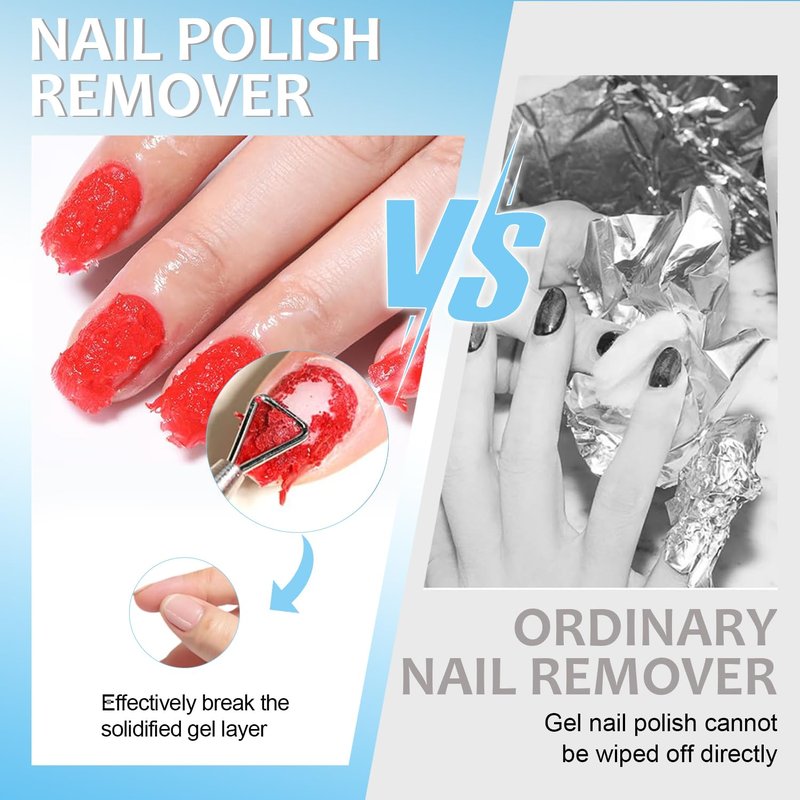Quick Remover for Gel Nail Polish, Magic Gel Remover Easily Remove Polish in 3min, No Soaking or Wrapping, Professional Nail Remover 15ml