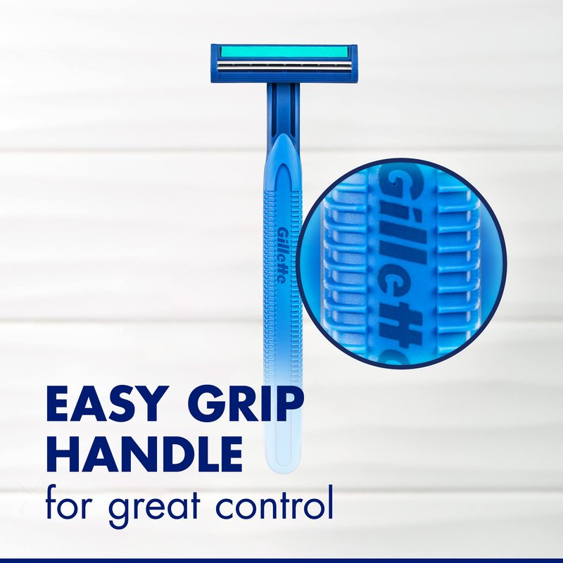 Gillette Sensor2 Plus Fixed Men's Disposable Razor, 10 Count (Pack of 3) Blue