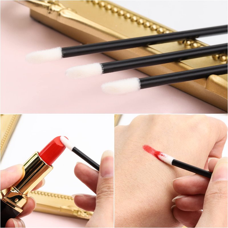 700 Piece Disposable Lip Wands - Lip Brushes, Lipstick & Gloss Applicators - Lint Free Makeup Applicator Brush Beauty Tool