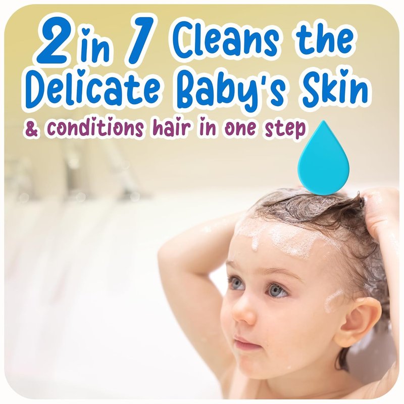 Ricitos de Oro 2-in-1 Baby Shampoo & Body Wash - Gentle Tear-Free Formula with Chamomile & Honey, 13.5 fl oz, 2-Pack