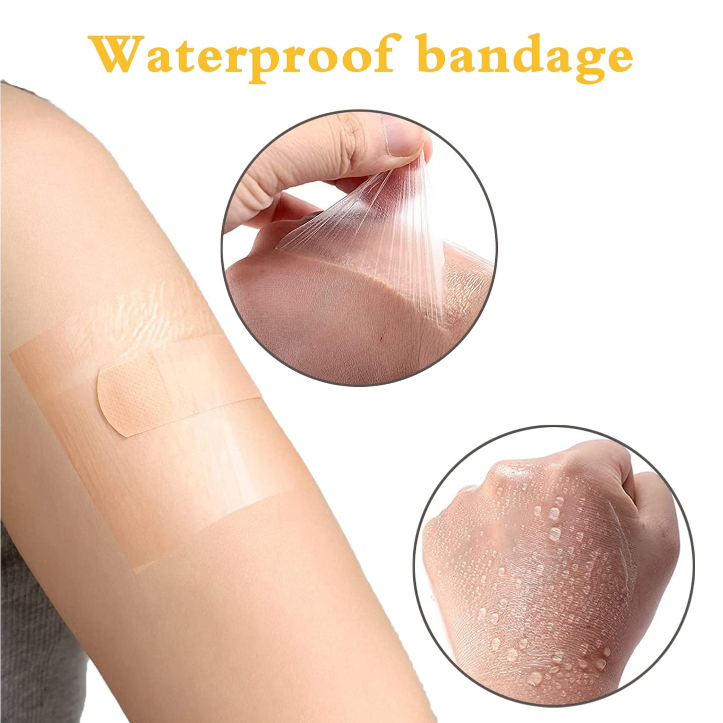 Tattoo Aftercare Waterproof Bandages, 6 Inch x 2 Yard - Transparent Stretch Adhesive Shield Bandage, Tattoo Supply Wrap Second Skin Clear Dressing Film for Swimming Showering