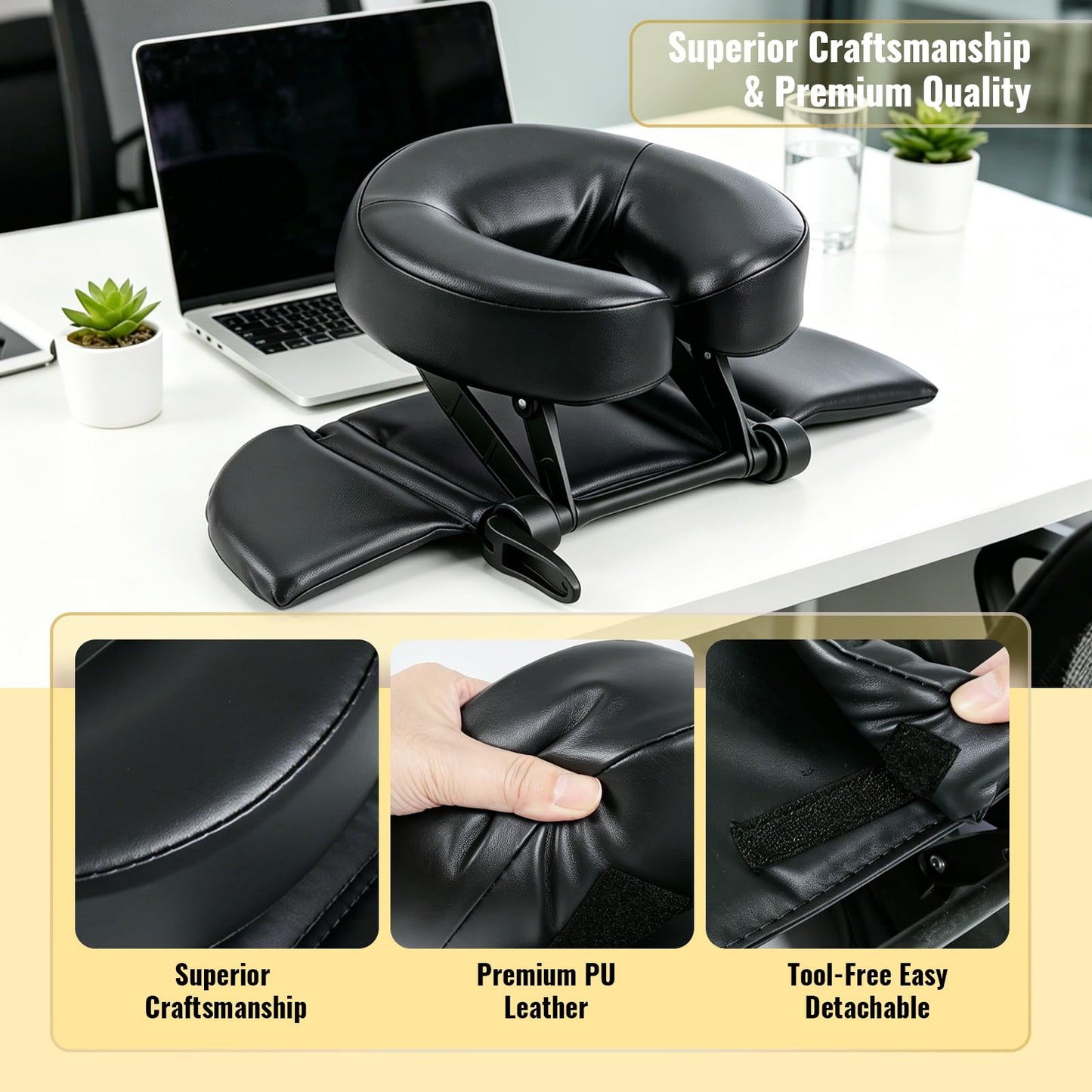 TRENDBOX Face Down Tabletop Massage Kit Adjustable Headrest Pillow