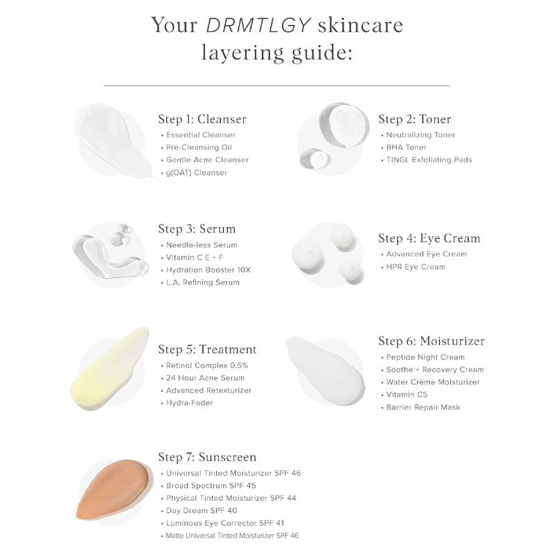 DRMTLGY Luminous Eye Corrector SPF 41 - Hydrating Anti-Aging Tinted Cream for Dark Circles - Fair, 0.25 fl oz