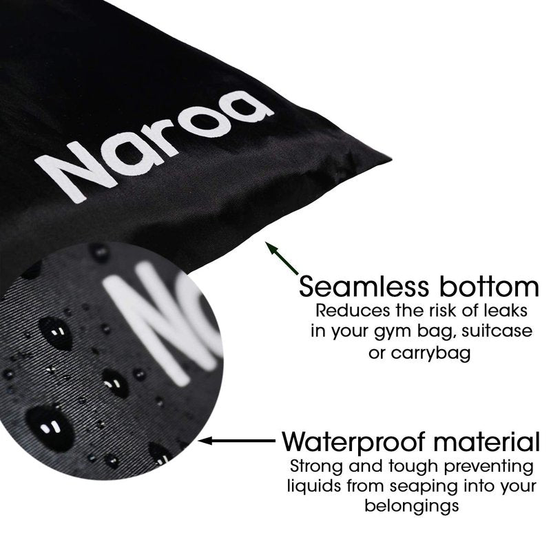 Naroa Waterproof Multifunctional Toiletry Shower Bag for Gym, Travel, Business and Foldable Portable Hanging Bathroom Mesh Caddy with Wet & Dry Storage Suction Hook Tote for Men Women