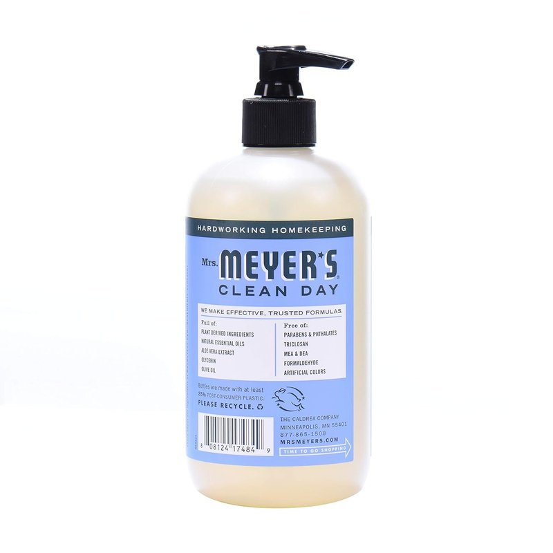 Mrs. Meyer's Clean Day Bluebell Liquid Hand Soap - 12.5 Fl Oz | Gentle & Refreshing Clean