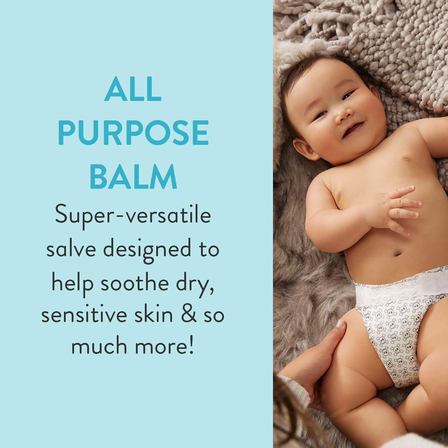 The Honest Company Organic All Purpose Balm Gentle for Baby, Soothes and Moisturizes, Plant-Based Hypoallergenic, 3.4 oz