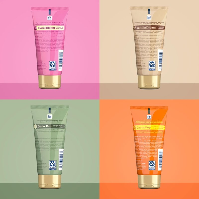 Gold Bond Hand Cream Set - Hydrating Everyday Moisturizer in Assorted Scents | 3 oz, 4 Pack