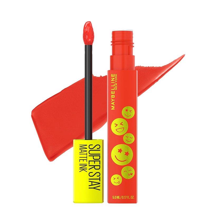 Maybelline Super Stay Matte Ink Liquid Lip Color - Long Lasting, Transfer Proof Lipstick | Pleasure Seeker Red, 1 Count