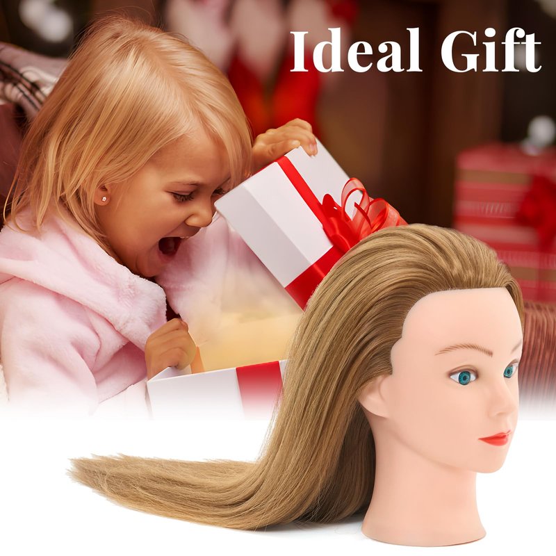 Mannequin Head Human Hair-31