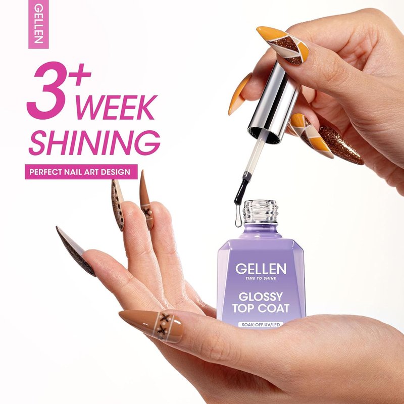 GELLEN Builder Nail Gel Set - 3 Pcs 18ml Soak Off Hard Gel for Nail Extensions & Strengthening