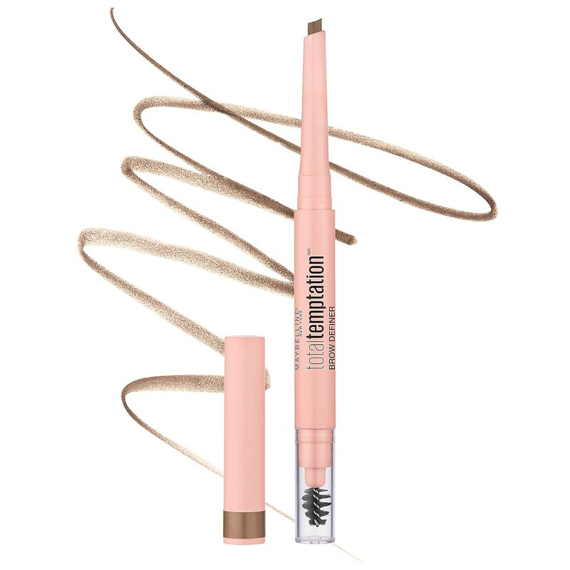 Maybelline Eyebrow Definer Pencil - Total Temptation | Blonde & Soft Brown, 2 Count Bundle