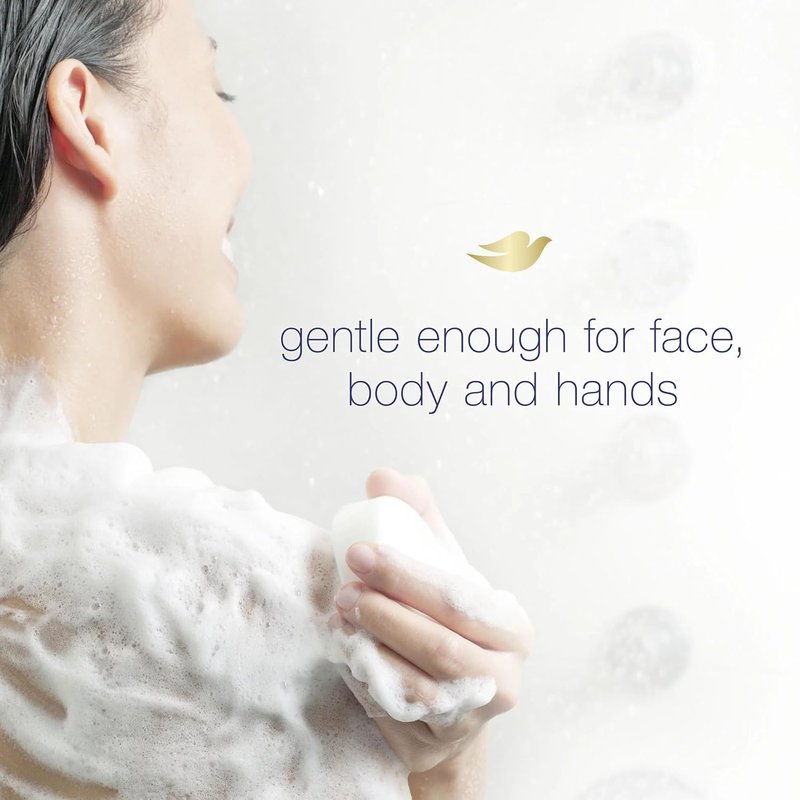 Dove Bar Soap - Gentle Cleanser for Sensitive Skin | 3.15 oz (Pack of 4)