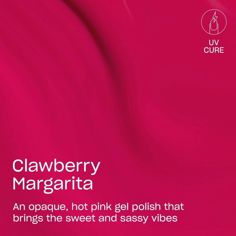 OPI GELement Clawberry Margarita | Opaque Bright Hot Pink Crème LED Cure Gel Nail Polish | DIY Salon Quality Gel Manicure | Vegan Formula, Durable Wear with High Shine Finish | 0.3 Fl Oz.
