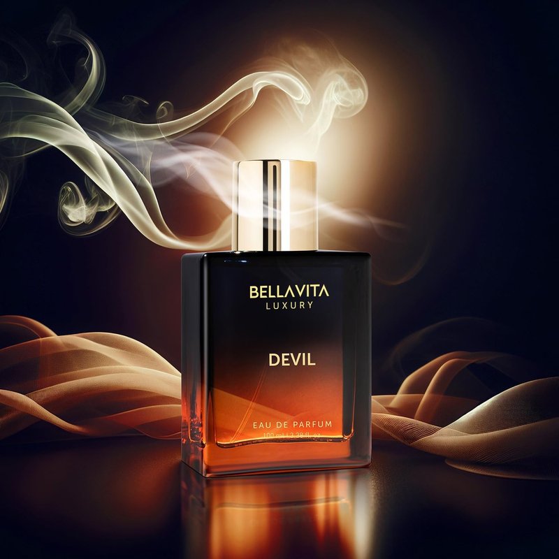 Bellavita Luxury Devil Eau de Parfum | 100 ml (3.4 fl.oz.) | Perfume for Men and Women | Oriental Spicy, Saffron, Amber, and Cedar Notes | Long Lasting Unisex Fragrance