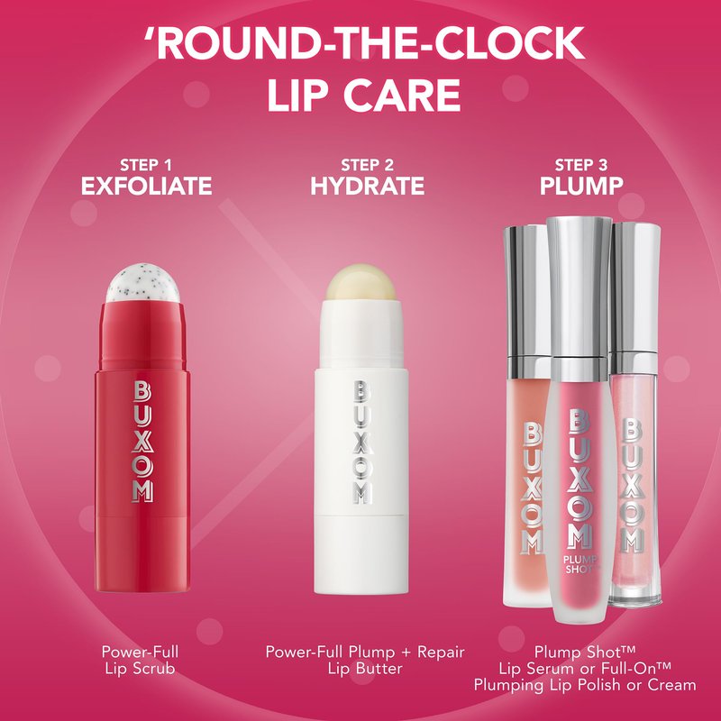 BUXOM Power-Full Plumping Lip Balm, Intense Lip Repair Butter