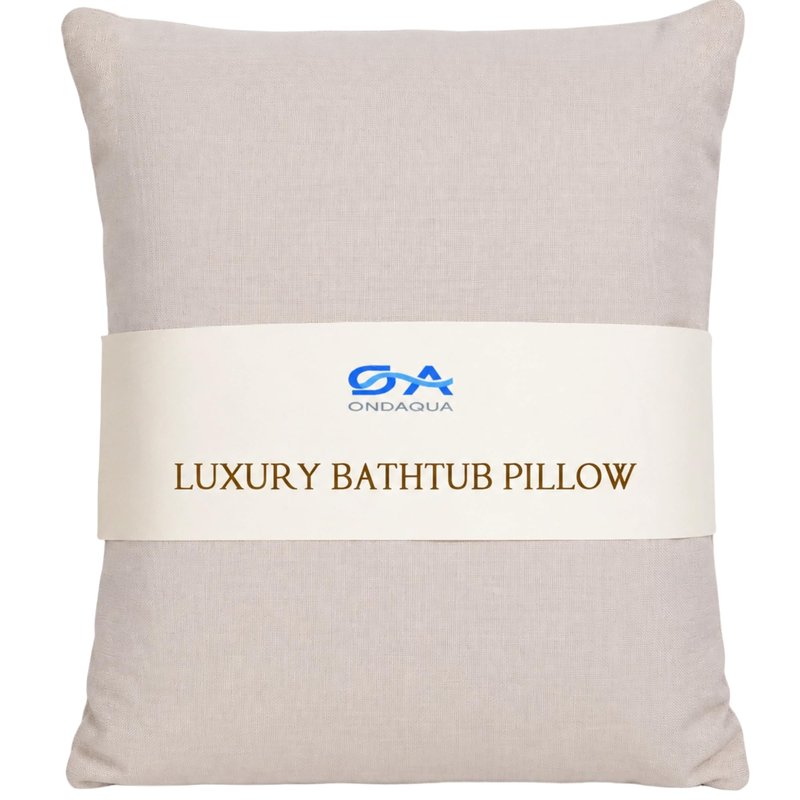 Luxury Bath Pillow for Bathtub, Soft & Comfortable Head Neck & Back Support, Adjustable Thickness, Quick Drying Bathtub Pillow for Pain Relief, Ideal Gift for Christmas Birthday Mother’s Day